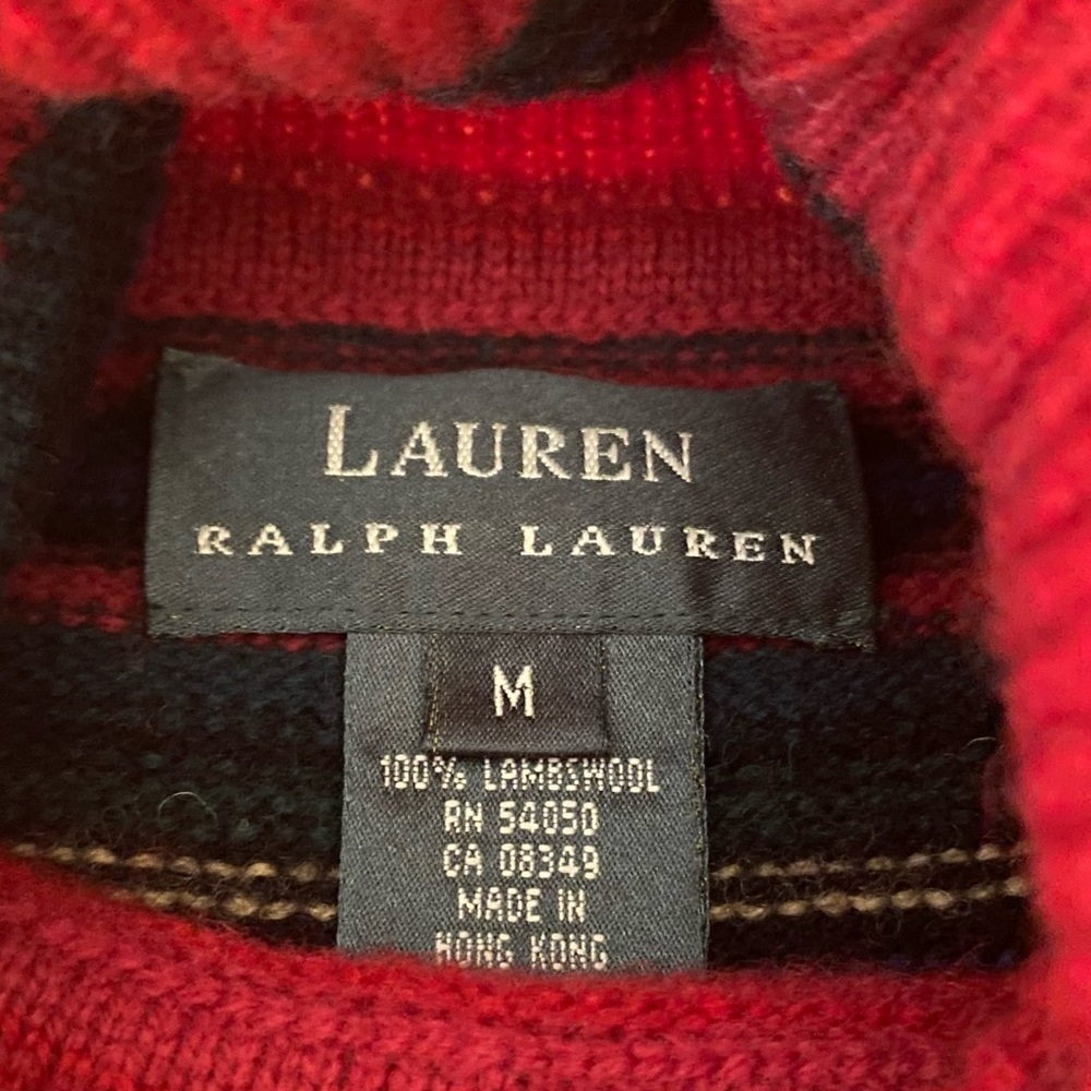 Lauren Ralph Lauren Lambswool Medium Sweater - Picture 4 of 5